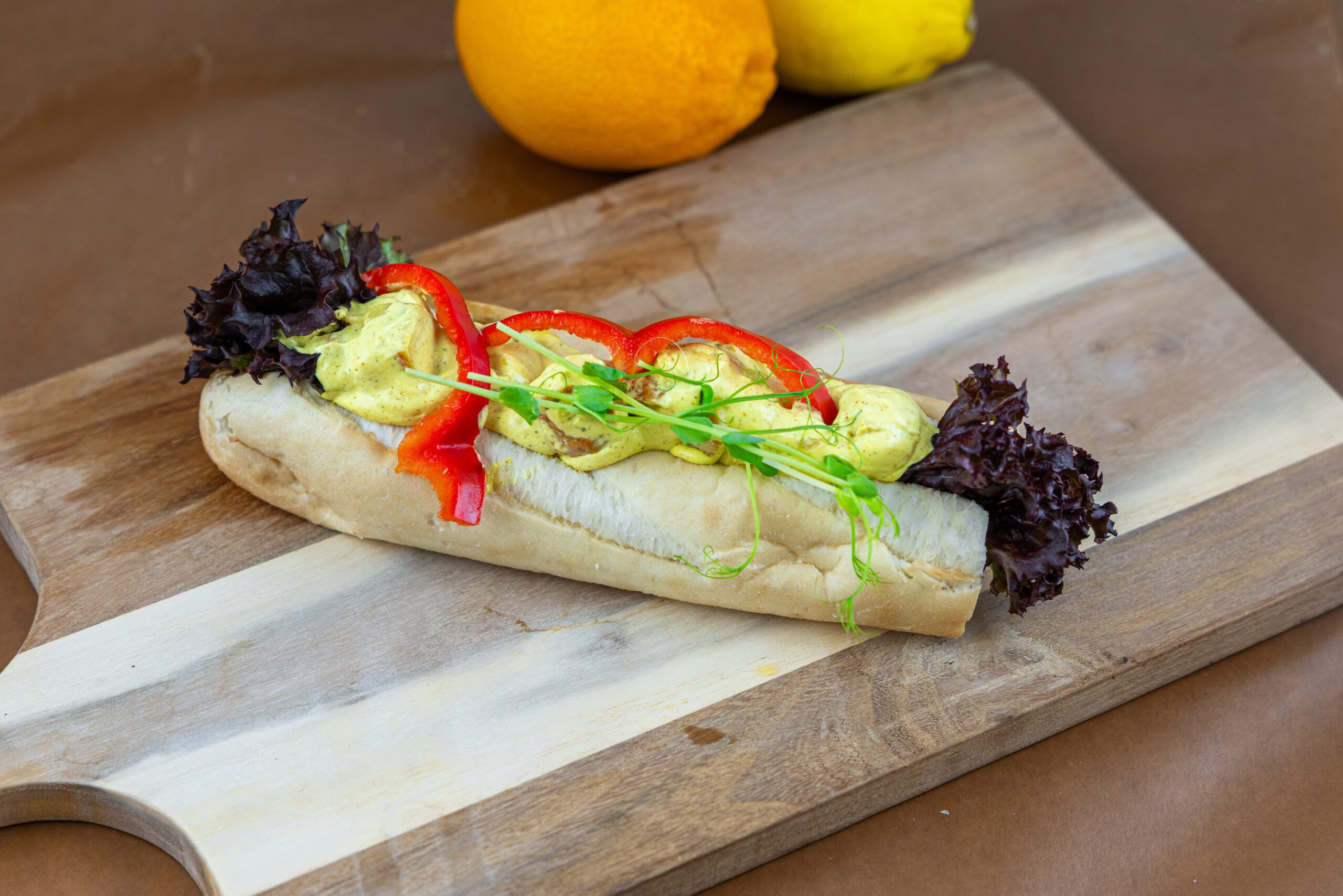 baguette med kyckling